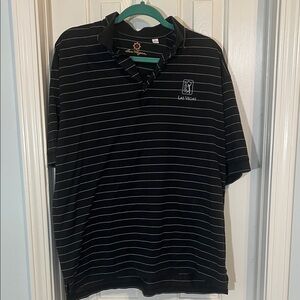 Ben Hogan Black Striped Men's Shirt